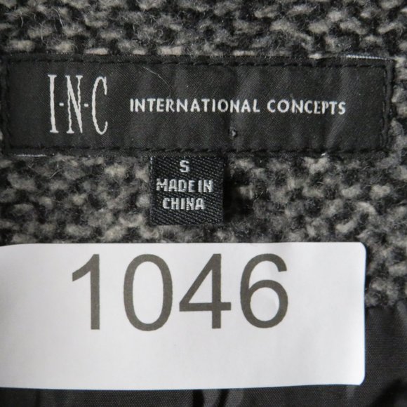 I-N-C* Women's Long Sleeve High Collar Hidden Button Down Trench Coat~Size Small - Picture 4 of 12